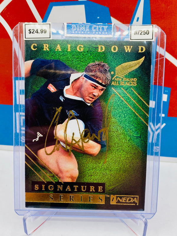 Ineda 1997 Rugby All Blacks Signature Series On Card Autograph #/250
