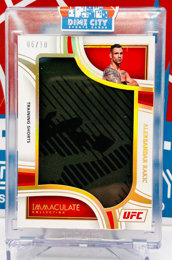 Panini Immaculate UFC 2023 Jumbo Materials (Fighter Worn) Training Shorts Patch #/10