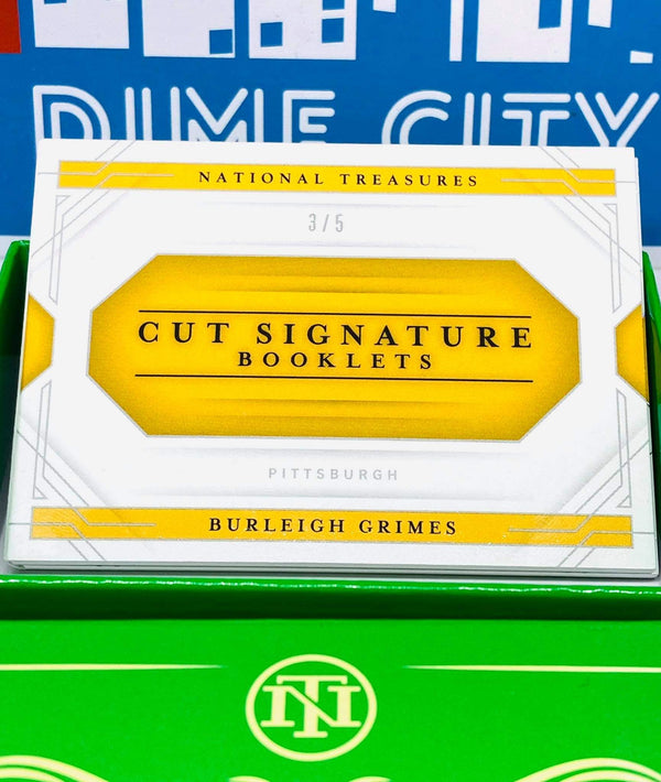 Panini National Treasures 2020 Cut Signature Booklets Auto #/5