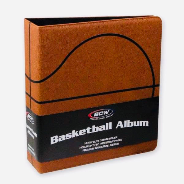 BCW 3 inch Album - Basketball Collectors Album - Premium Brown