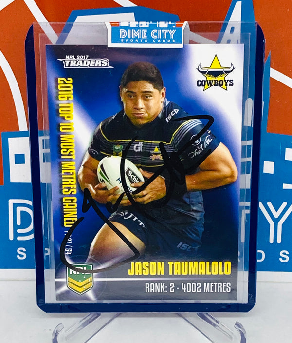 NRL Traders 2017 Top 10 Metres Gained (In Person Auto)