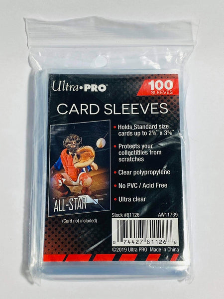 card sleeves nz Ultra Pro Card Sleeves (Standard Size 100s) – Dime City Sports Cards