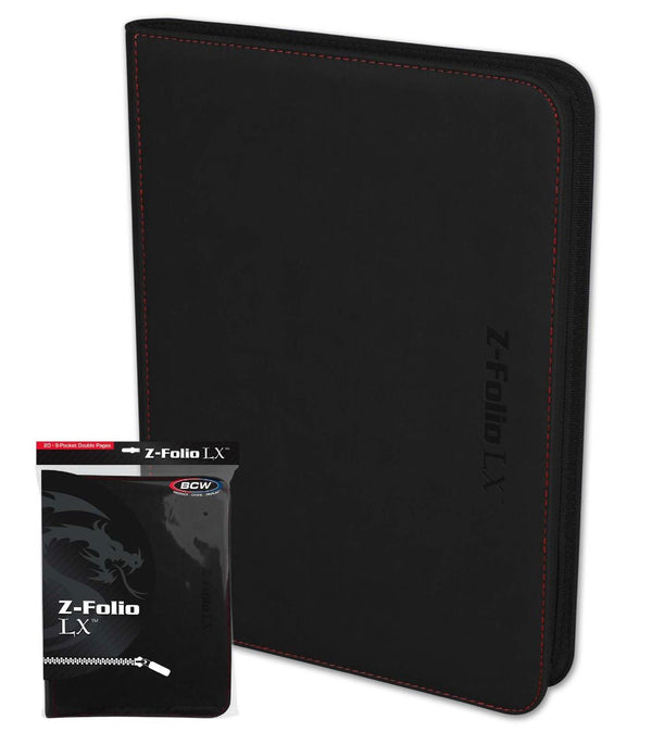 BCW Z-Folio 9-Pocket LX Album - Black