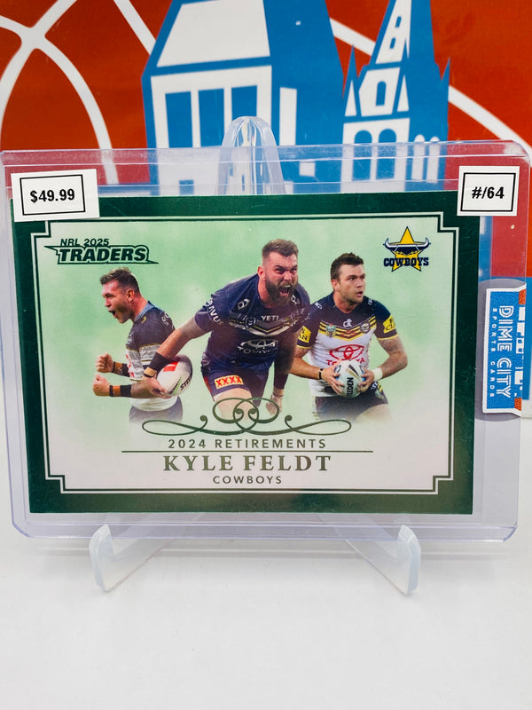 NRL Traders Titanium 2025 Retirements Green Case Card #/64