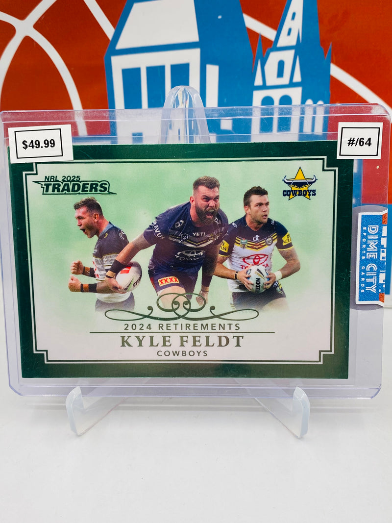 NRL Traders Titanium 2025 Retirements Green Case Card #/64
