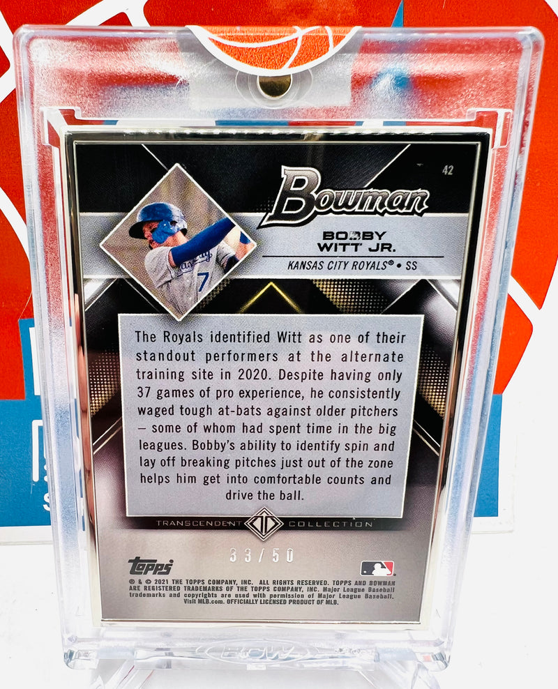 Topps Bowman 2021 Transcendent Collection Metal Frame #/50