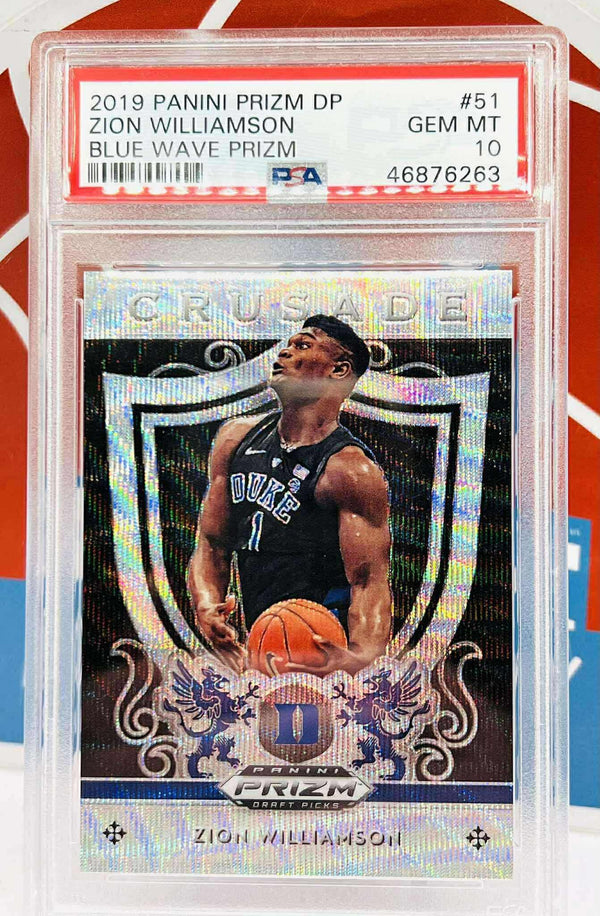 Panini Prizm Draft Picks 2019 Blue Wave Prizm #/299 PSA 10