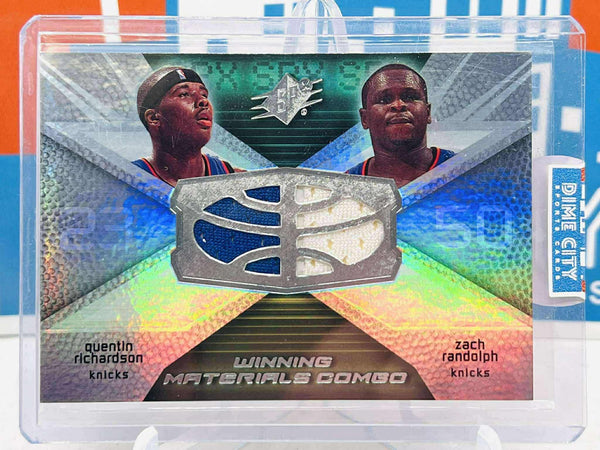 Upper Deck SPx Winning Materials Combo Game used Dual patch