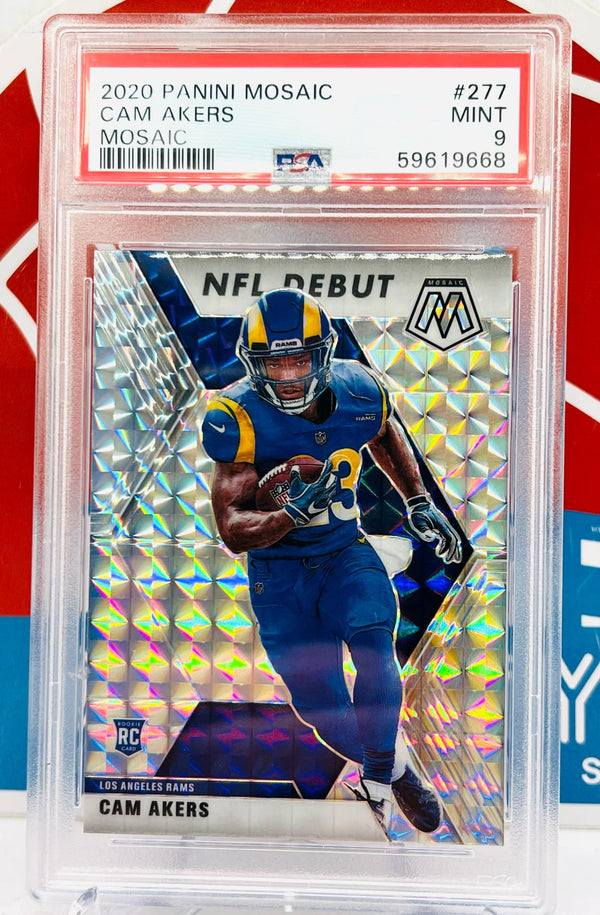 Panini Mosaic 2020 NFL Debut RC Silver Mosaic PSA 9