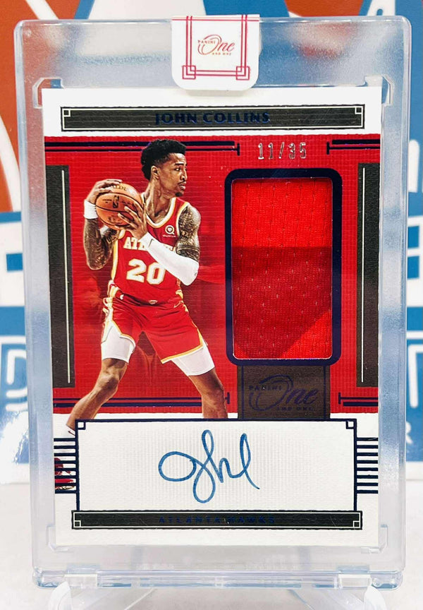Panini One and One 2020-21 Game Worn Patch Autograph #/35