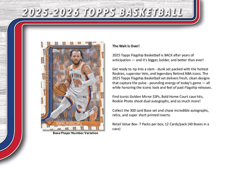 Topps NBA 2025-26 Blaster Box