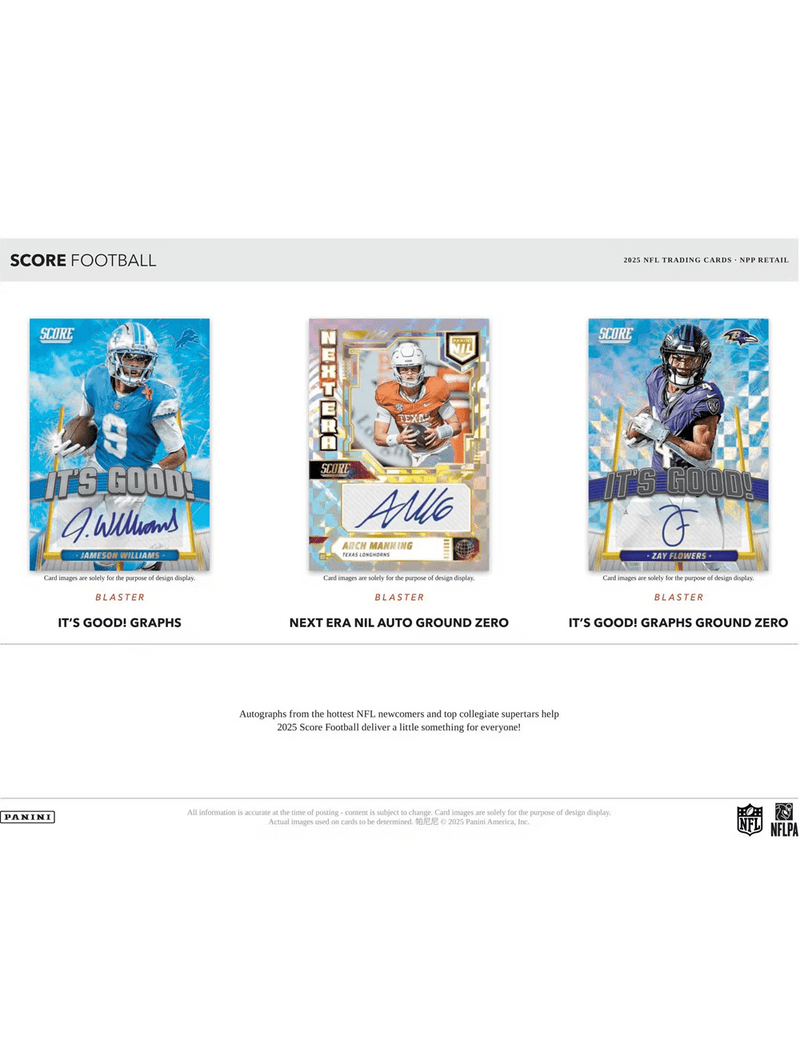Panini Score NFL 2025 Blaster Box