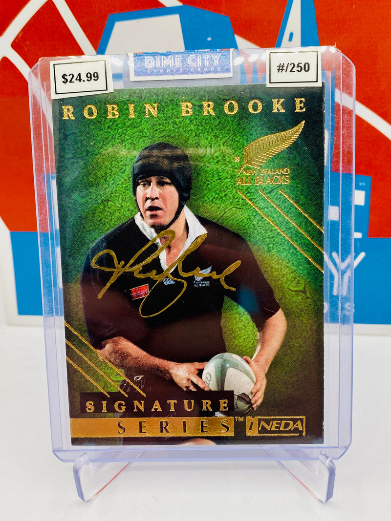 Ineda 1997 Rugby All Blacks Signature Series On Card Autograph #/250