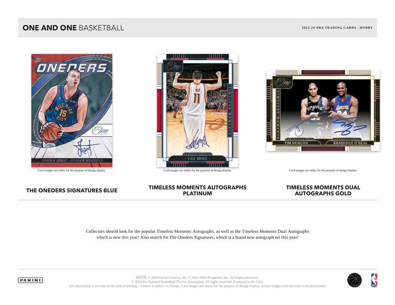 Panini One and One NBA 2023-24 Hobby Box