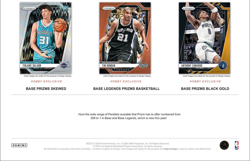 Panini Prizm 2024-25 NBA Hobby Box