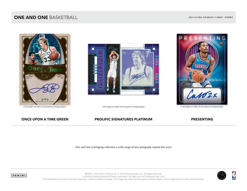 Panini One and One NBA 2023-24 Hobby Box