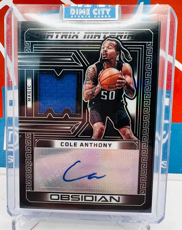 Panini Obsidian 2022-23 Matrix Material Patch Autograph #/99