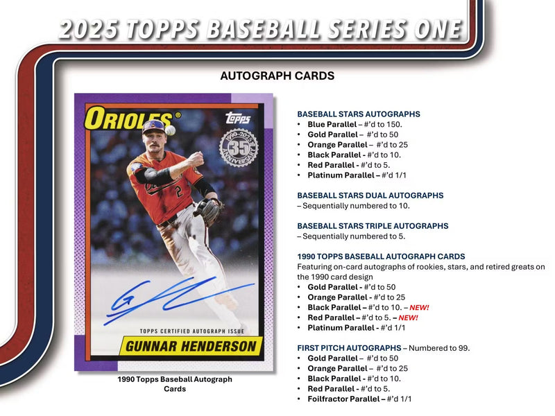 Topps 2025 Series One MLB Hanger Box