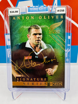 Ineda 1997 Rugby All Blacks Signature Series On Card Autograph #/250