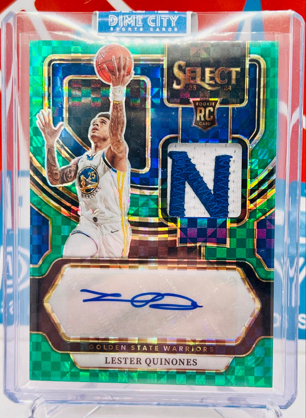 Panini Select 2023-24 Rookie Patch Autograph Green #/5