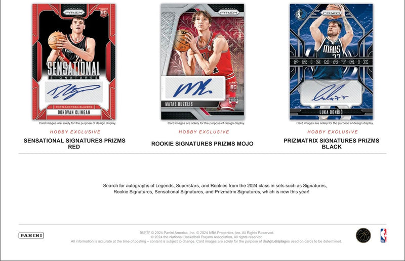 Panini Prizm 2024-25 NBA Hobby Box