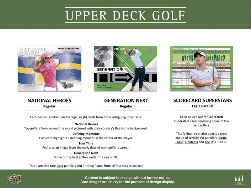 Upper Deck Golf 2024 Hobby Pack