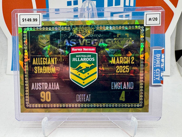 NRL Elite Las Vegas NRLW Jillaroos Case Card #/20