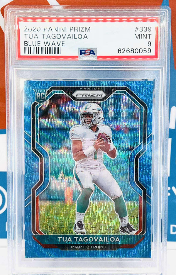 Panini Prizm 2020 RC Blue Wave Prizm #/199 PSA 9
