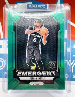 Panini Prizm 2024-25 Emergent RC Green Prizm