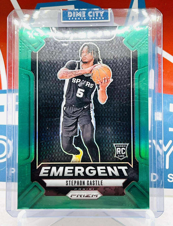 Panini Prizm 2024-25 Emergent RC Green Prizm