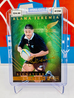 Ineda 1997 Rugby All Blacks Signature Series On Card Autograph #/250