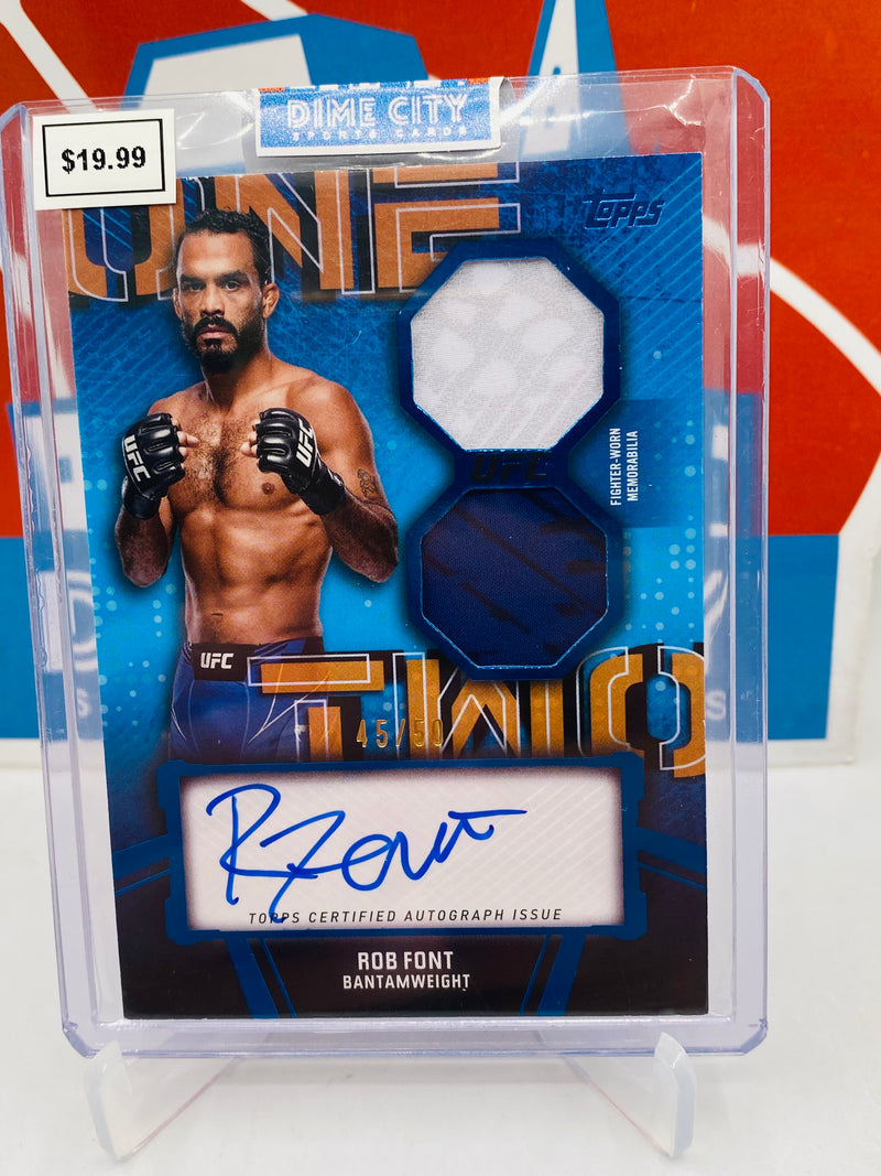 Topps 2024 1,2 Combo Autograph Relic Patch #/50