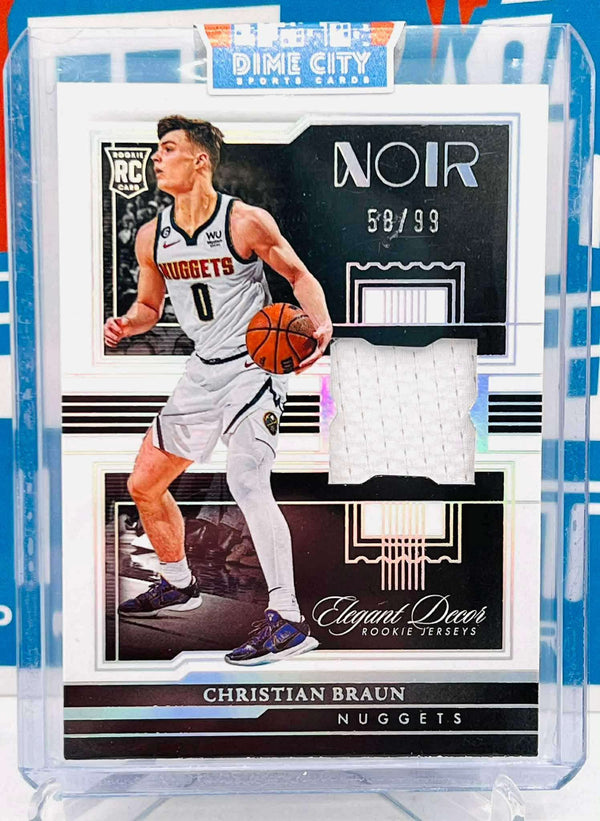 Panini Noir 2022-23 Elegant Decor Rookie Jerseys #/99