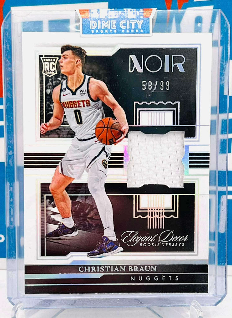 Panini Noir 2022-23 Elegant Decor Rookie Jerseys #/99