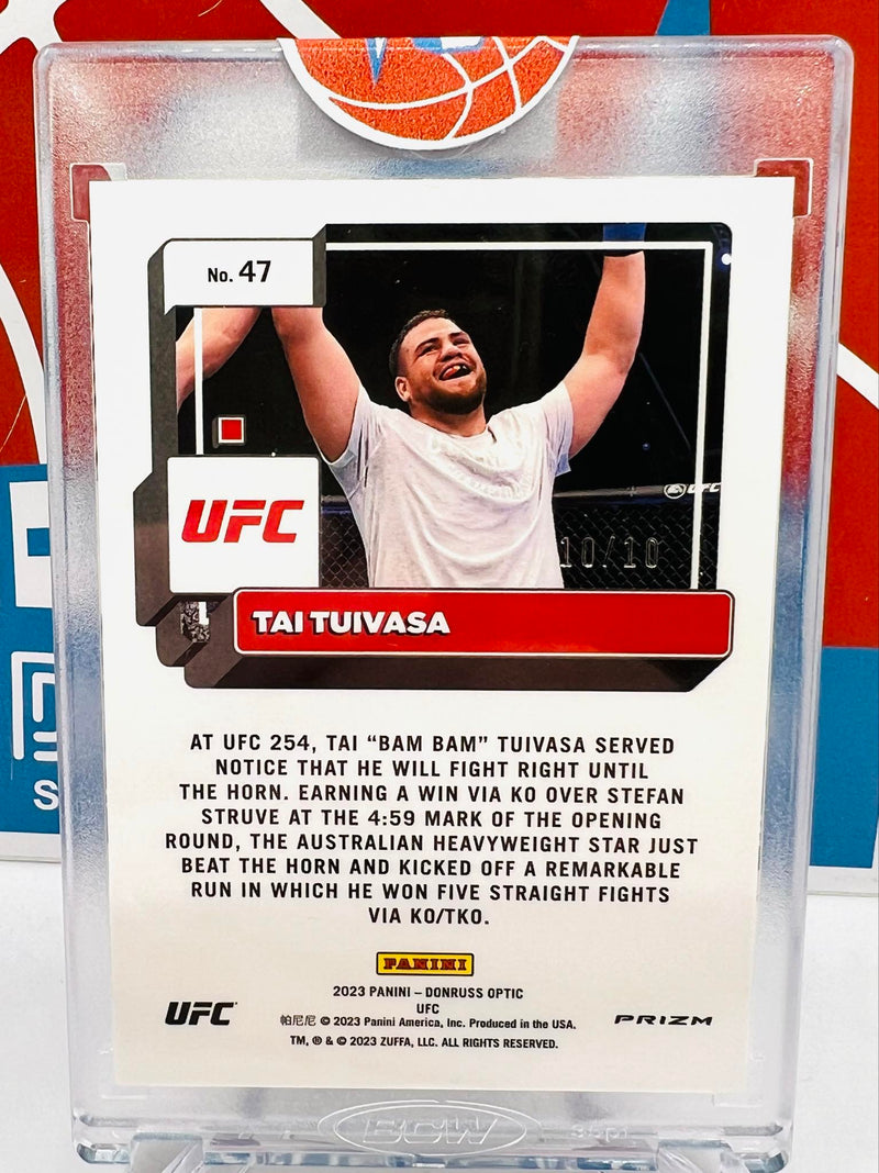 Panini Optic UFC 2023 Gold Prizm #/10