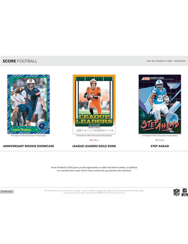 Panini Score NFL 2025 Blaster Box
