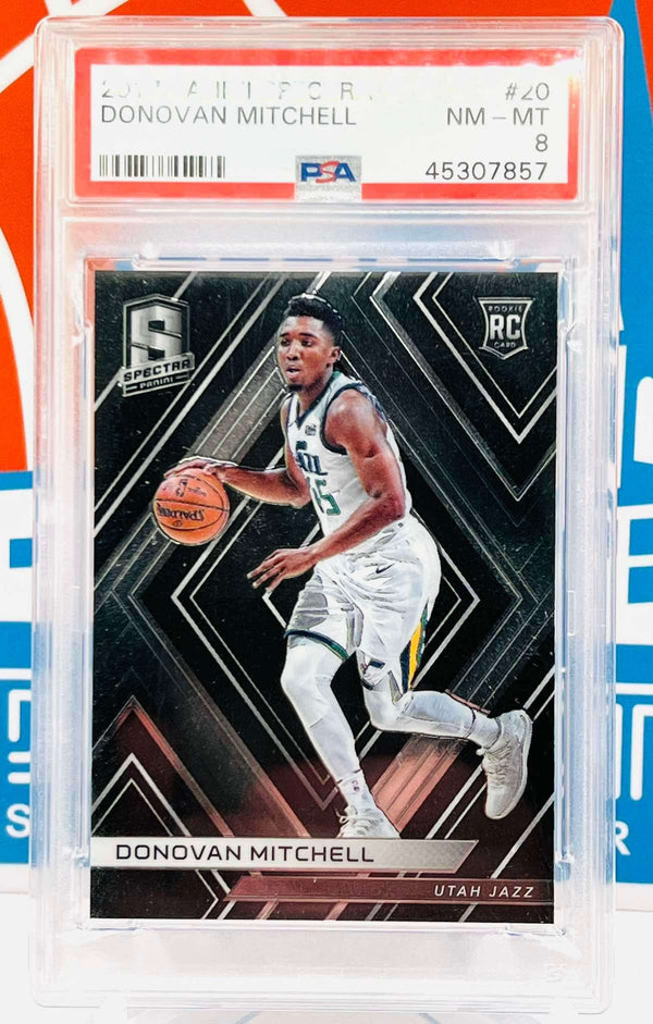 Panini Spectra 2017-18 Rookie Card PSA 8
