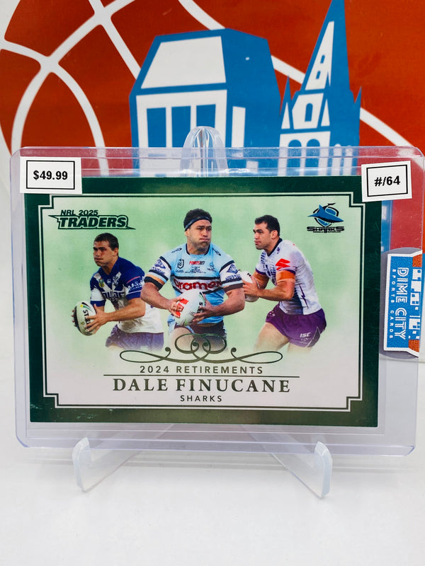NRL Traders Titanium 2025 Retirements Green Case Card #/64