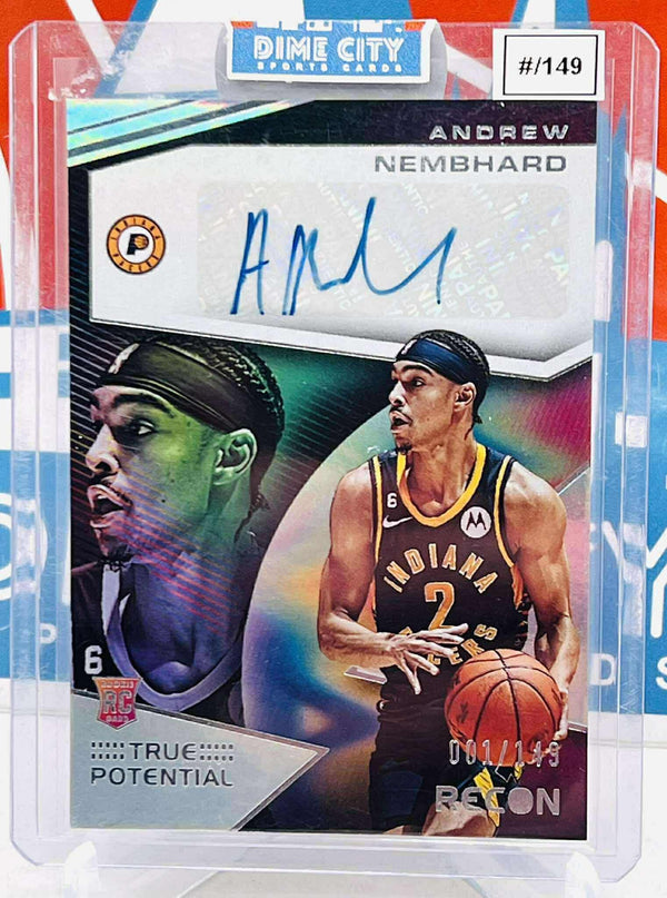 Panini Recon 2022-23 True Potential Rookie Autograph #/149