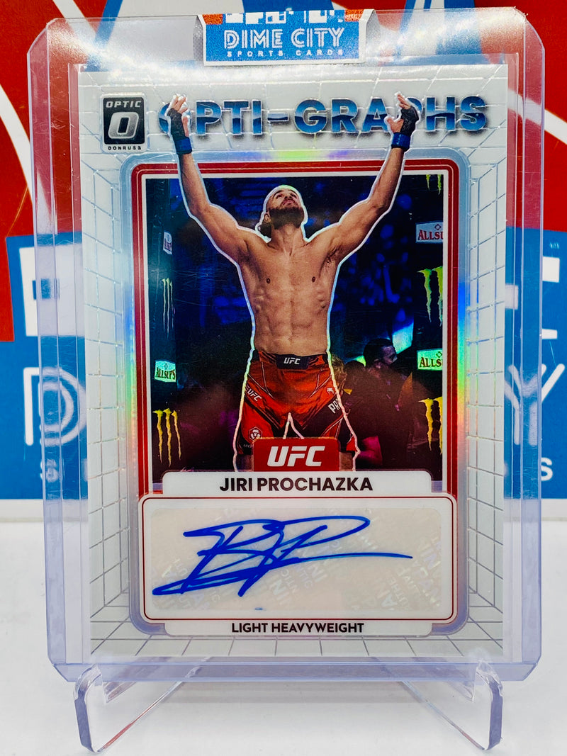 Panini Optic 2023 UFC Opti Graphs Autograph White Prizm