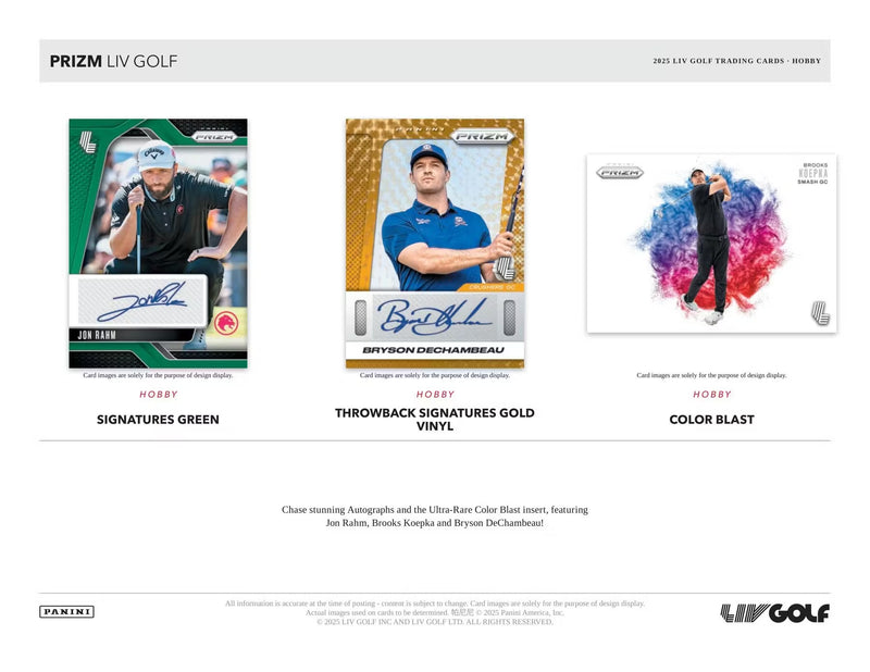 Panini Prizm 2025 LIV Golf Hobby Box