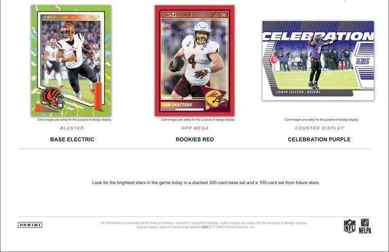 Panini Score NFL 2025 Retail Pack