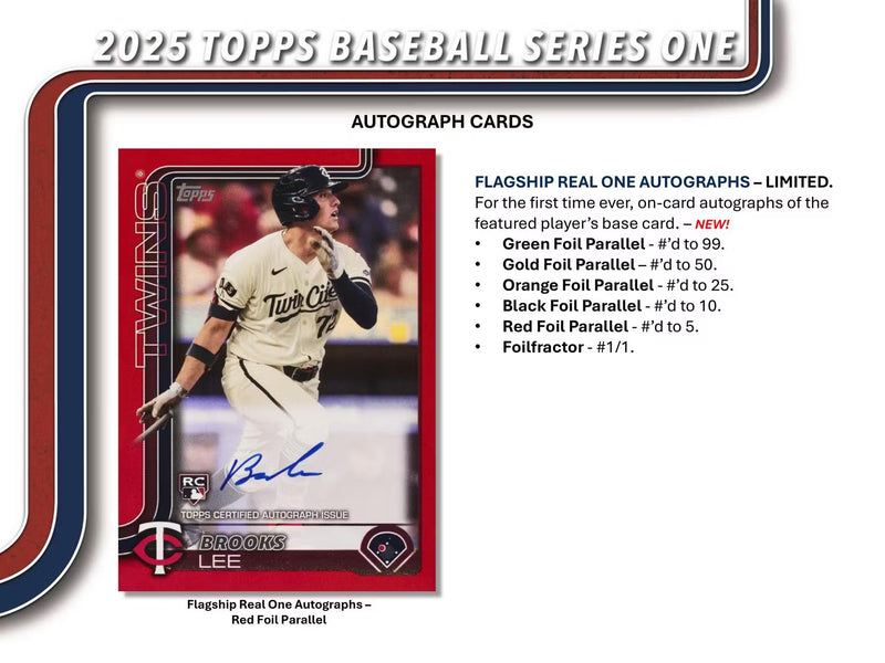 Topps 2025 Series One MLB Hanger Box