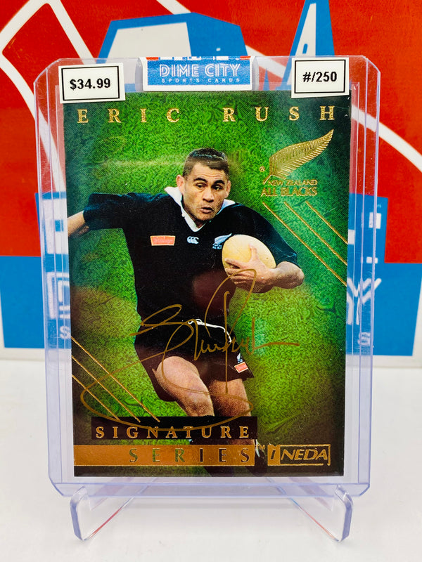 Ineda 1997 Rugby All Blacks Signature Series On Card Autograph #/250