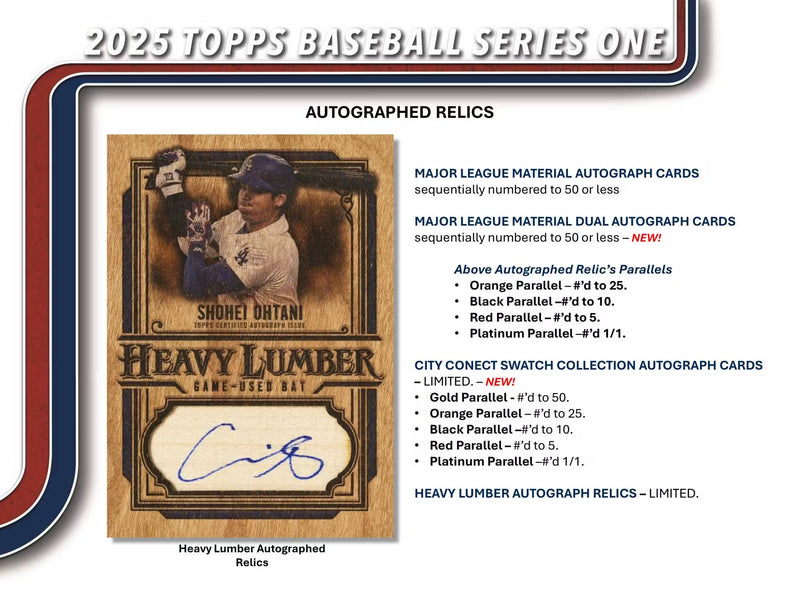 Topps 2025 Series One MLB Hanger Box
