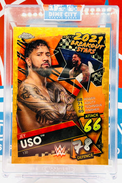 Topps Chrome WWE Slam Attax 2021 Breakout Stars Superfractor #1/1
