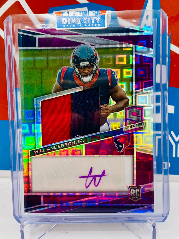 Panini Spectra NFL 2023 Rookie Patch Autograph #/30 Pandora Prizm