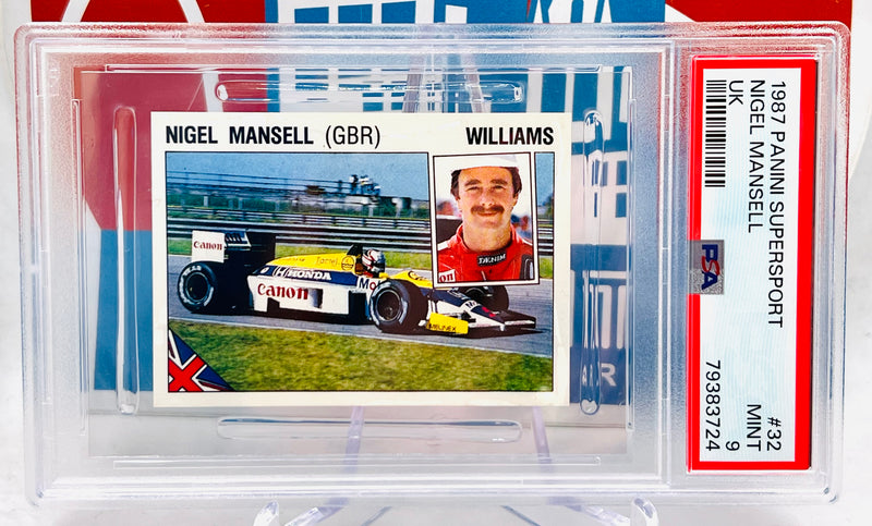 Panini Supersport 1987 Sticker UK PSA 9