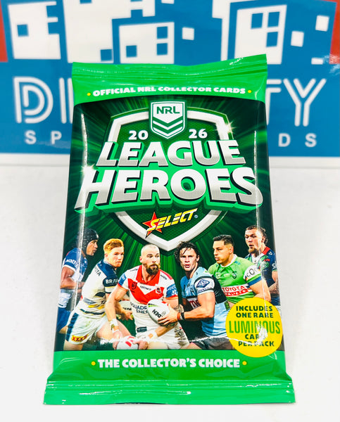 Select NRL Heroes 2026 Retail Pack (LIMIT 5 APPLYS) – Dime City Sports ...