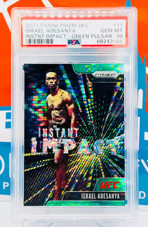 2021 Prizm Instant Impact Green Pulsar /25 PSA10